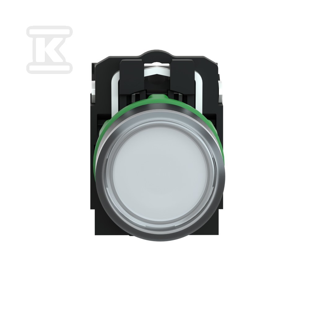 Przycisk płaski biały LED 230-240V - XB5AW31M5